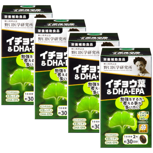 노구치 의학연구소 일본 은행잎 & DHA EPA 영양제 60정  4박스