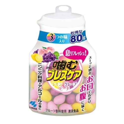 씹어먹는 브레스케어 3가지 맛 80정