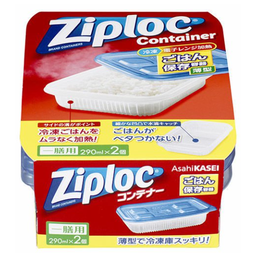 Ziploc 지퍼락 밥 저장 용기 290ml 2개