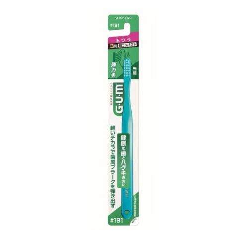 GUM 덴탈브러쉬 칫솔 191호 초콤팩트 보통모